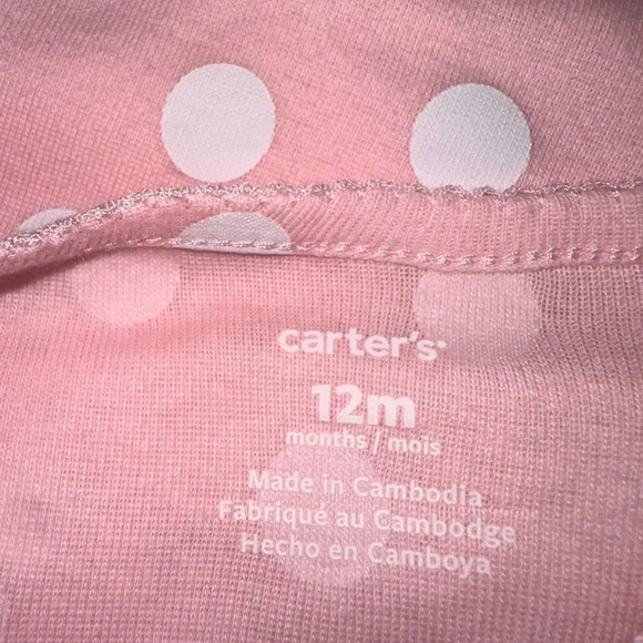 NWOT CARTER'S BABY GIRL 4 CAP SLEEVE BODYSUITS MULTIPLE PATTERNS 3M, 9M, 12M - Picture 7 of 12